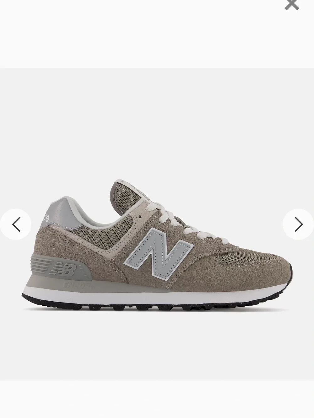 New Balance grey and light grey 574 Core sneakers